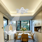 Leiser Deckenventilator mit starkem Luftstrom und Licht