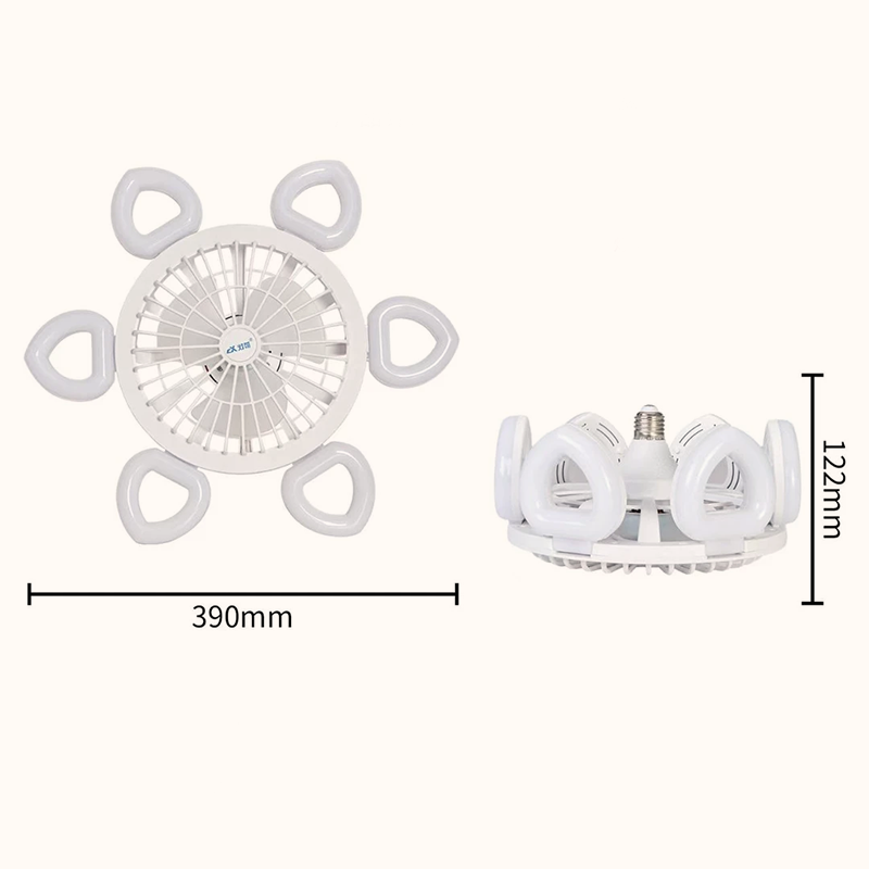 Leiser Deckenventilator mit starkem Luftstrom und Licht