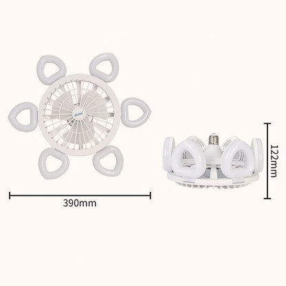 Leiser Deckenventilator mit starkem Luftstrom und Licht