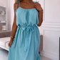 Locker geschnittenes Damenkleid in Uni-Farben