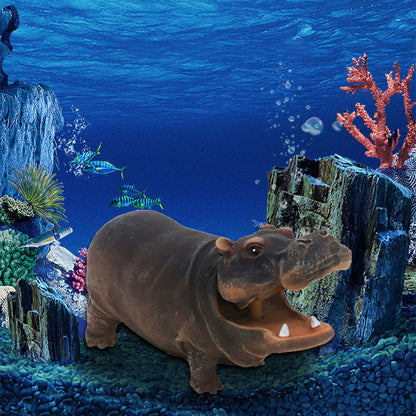 🌿Aquarium-Nilpferd-Blasendekoration💦