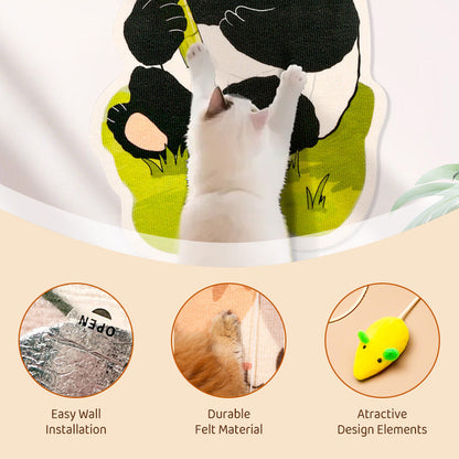 🐱Heißer Verkauf 50% Rabatt🔥Wand-Kratzbrett aus robustem Material – kratzfest, staubfrei & selbstklebend, schützt Möbel & Tapeten 🛋️