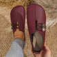 ✨ Frauen neue weiche synthetische Leder flache Schuhe