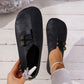 ✨ Frauen neue weiche synthetische Leder flache Schuhe