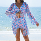 3-teiliges Bikini-Set mit Tunika für Damen