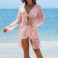 3-teiliges Bikini-Set mit Tunika für Damen