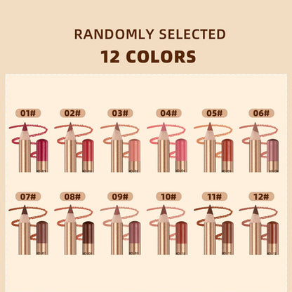 🔥Solange der Vorrat reicht 40 % Rabatt!🎉12-farbiges, wischfestes Lipliner-Stift-Set