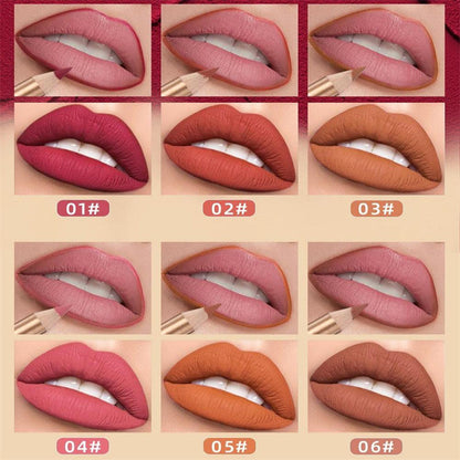🔥Solange der Vorrat reicht 40 % Rabatt!🎉12-farbiges, wischfestes Lipliner-Stift-Set