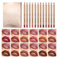 12-farbiges, wischfestes Lipliner-Stift-Set