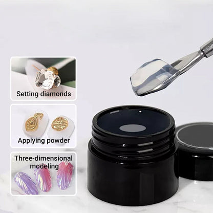 Dual-Ended Nail Art Brush with Spatula