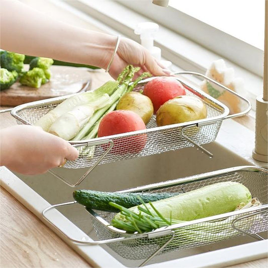 Ausziehbares Abtropfgestell für die Spüle