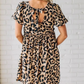 🐆Lässiges Minikleid mit Leopardenmuster für Damen