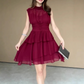 🥰💃Damen ärmelloses Stufenkleid mit Volants