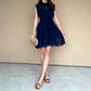 🥰💃Damen ärmelloses Stufenkleid mit Volants