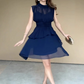 🥰💃Damen ärmelloses Stufenkleid mit Volants