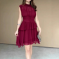 🥰💃Damen ärmelloses Stufenkleid mit Volants