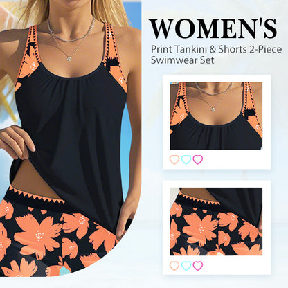 👙 50% RABATT! 🌺 Bikini-Set für Damen – Ärmelloses Top & kurze Hose – Lässig, vielseitig & schnell trocknend – perfekt für Strand, Pool oder Urlaub ☀️✨