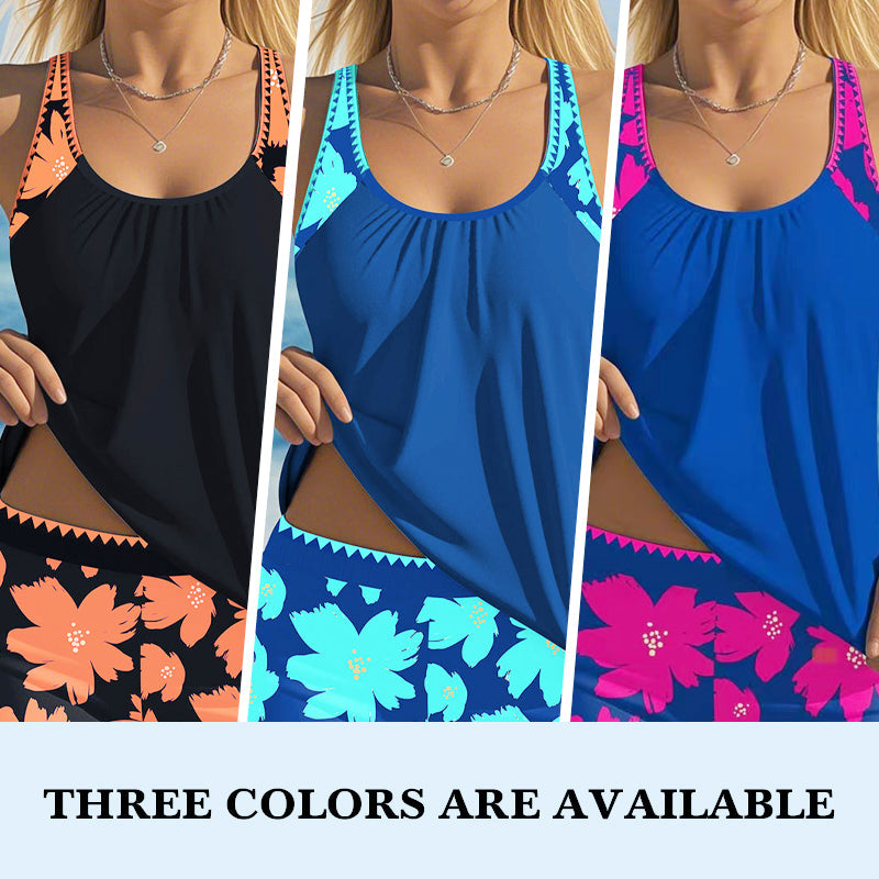 Zweiteiliges Badeanzug-Set mit Tankini und Shorts für Damen