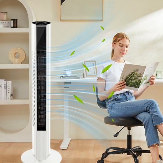 🌊Limited Time 50% Off - Smart Silent Tower Fan for Bedroom