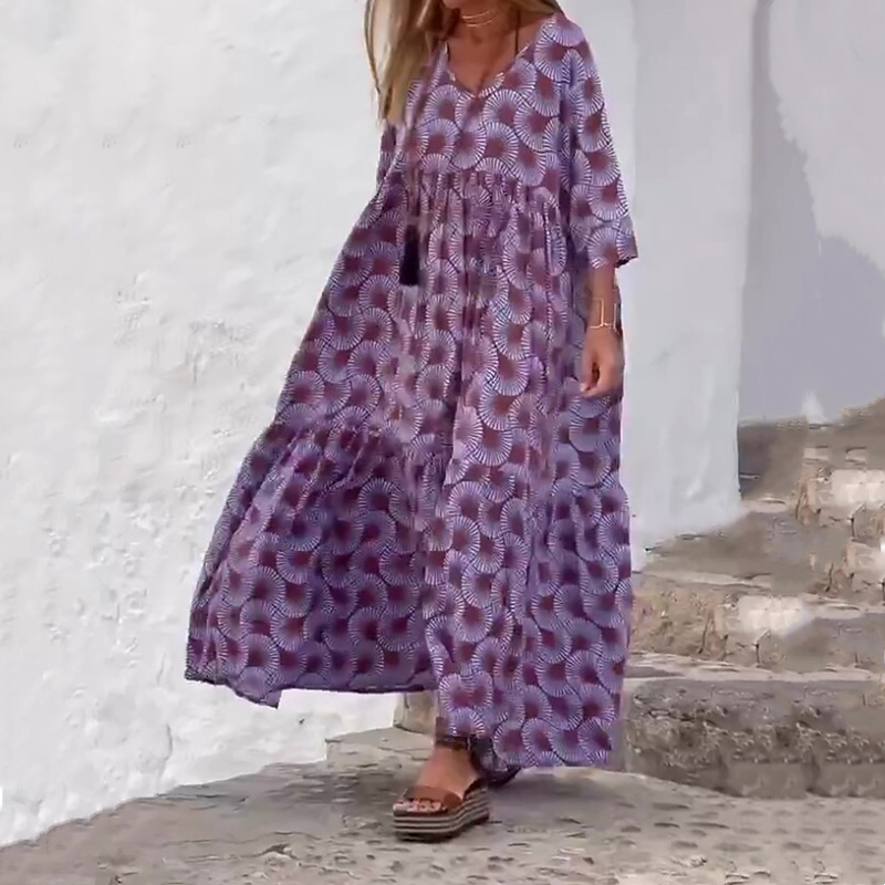 Plus Size Casual Flowy Klänning för kvinnor