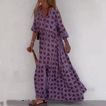 Plus Size Casual Flowy Klänning för kvinnor