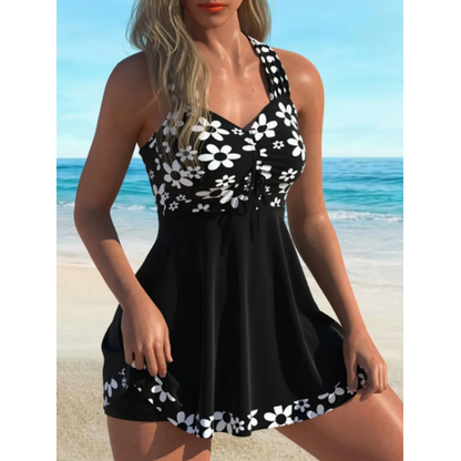 🌺 50% RABATT! ☀️ Damen-Tankini-Badeanzüge mit Blumenmuster und Boyshorts – Schnelltrocknend, Bequeme Passform & Modische Bedeckung 🏖️