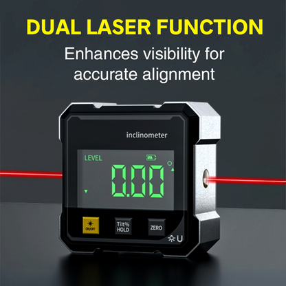 ⏳Begrenzte Zeit 50% Rabatt⏰4-seitiger magnetischer digitaler Winkelmesser mit Laser