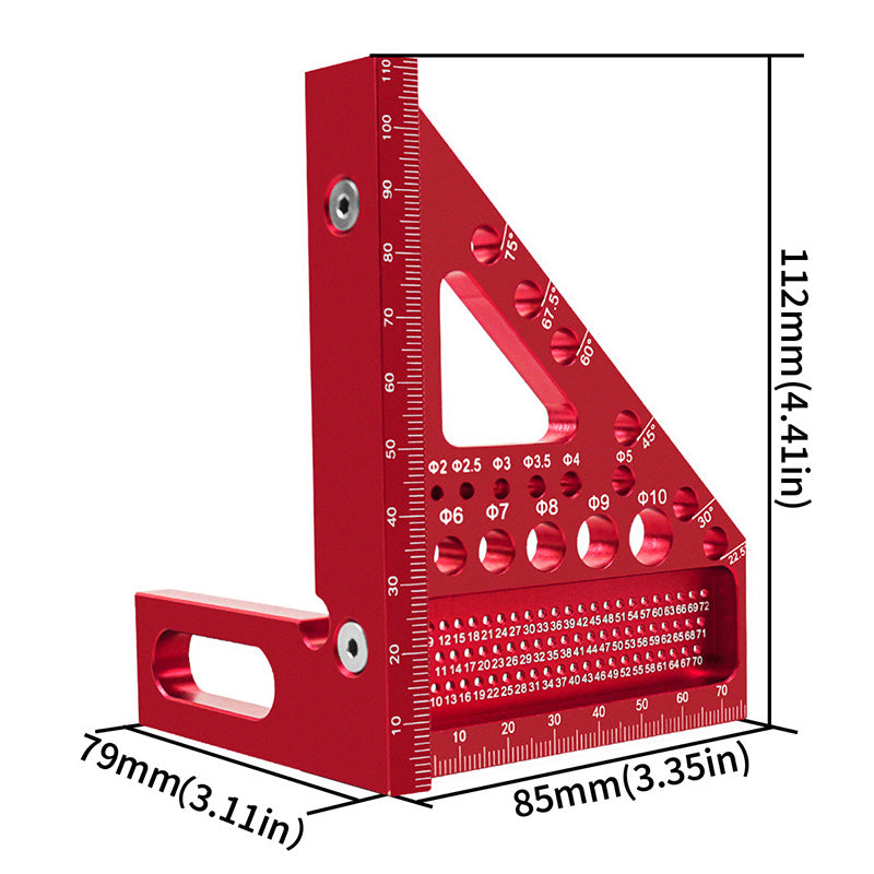 📐Aluminium-Dreieckswinkel für Holzarbeiten⏳✨
