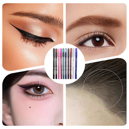 📢📢50 % RABATT !! ⏰💕10 STÜCK Farbige Eyeliner-Gelstifte