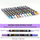 🔥 50 % RABATT! 🌈🖌️ Acrylstift-Marker mit zwei Spitzen – Farbenfroh & vielseitig ✨🎨