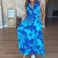 🌸Ärmelloses modisches Maxikleid mit Print für Damen