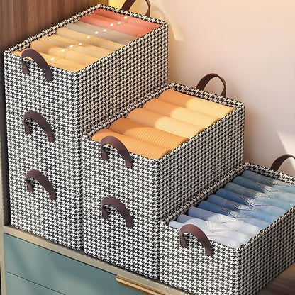 📦 KAUFE 3, ERHALTE 2 GRATIS! 🏠 Faltbare Aufbewahrungsbox für Kleidung – Platzsparend, Transparent & Stapelbar für Saisonale Organisation ✨