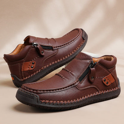 🔥Solange der Vorrat reicht 40 % Rabatt!🎉Outdoor-Sneaker für Herren im Retro-Stil aus PU-Leder