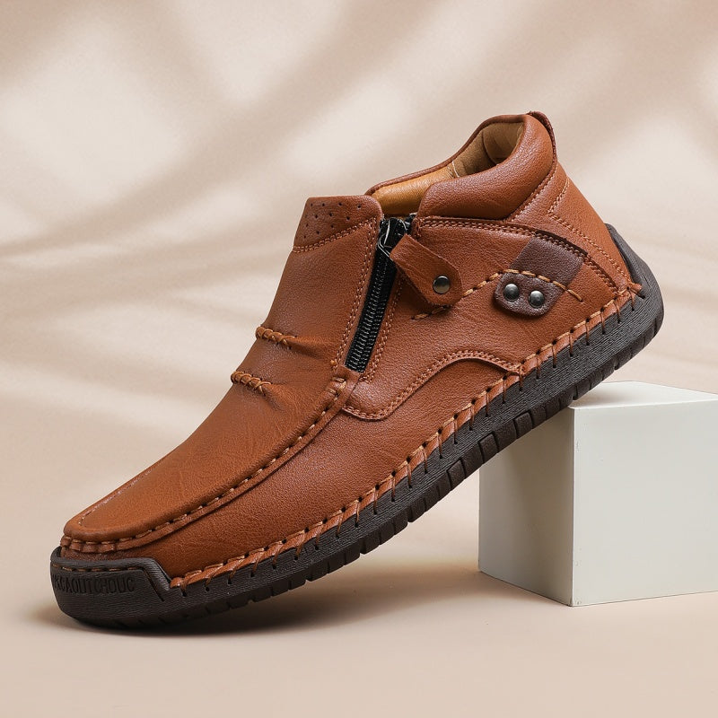 🔥Solange der Vorrat reicht 40 % Rabatt!🎉Outdoor-Sneaker für Herren im Retro-Stil aus PU-Leder