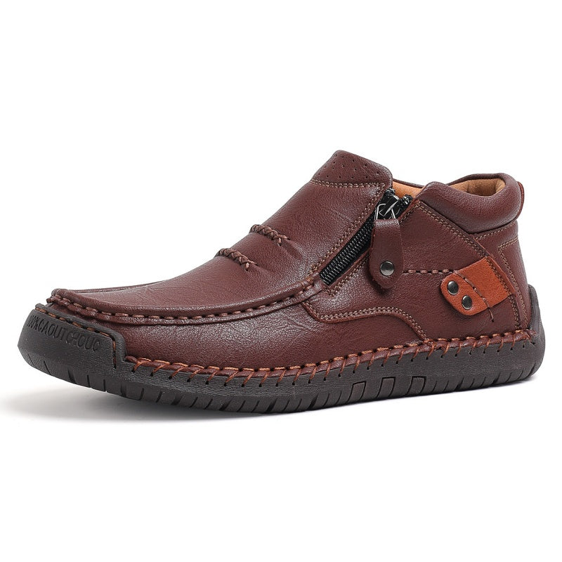 🔥Solange der Vorrat reicht 40 % Rabatt!🎉Outdoor-Sneaker für Herren im Retro-Stil aus PU-Leder