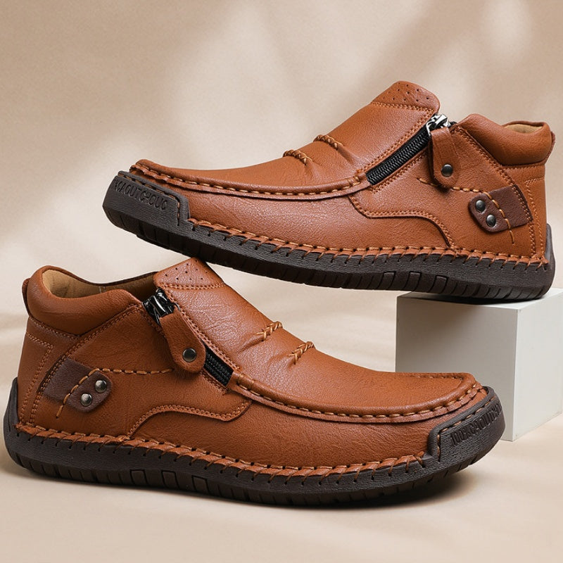 🔥Solange der Vorrat reicht 40 % Rabatt!🎉Outdoor-Sneaker für Herren im Retro-Stil aus PU-Leder