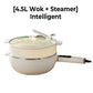 Elektrischer Wok mit Antihaftbeschichtung zum Kochen