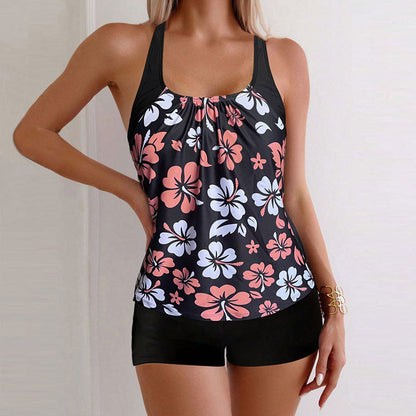👙 50% RABATT! 🌊 Zweiteiliges Damen-Tankini-Set mit Print – Figurumschmeichelnd & schnell trocknend – Perfekt für Strand, Pool oder heiße Sommertage – bequemer Badespaß mit Stil ☀️