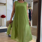 💃🏻Modisches ärmelloses Plisseekleid aus Chiffon für Damen