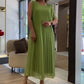 💃🏻Modisches ärmelloses Plisseekleid aus Chiffon für Damen