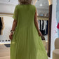 💃🏻Modisches ärmelloses Plisseekleid aus Chiffon für Damen