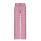 Loose and Casual Low-Waist Striped Pants
