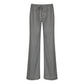 Loose and Casual Low-Waist Striped Pants
