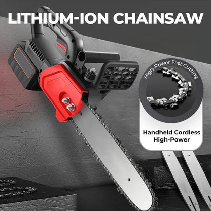 🔥⚡Exquisite und langlebige Verarbeitung. Tragbare Hochleistungs-Kettensäge mit Lithium-Ionen-Akku📢📢Letzte 3 Stunden: Riesen-Angebote!⏰⏰