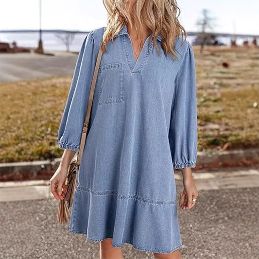 Lässiges Jeanskleid für Damen
