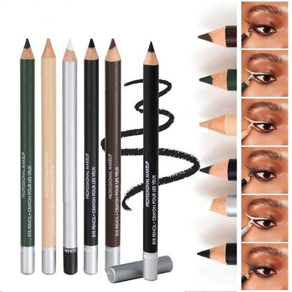 🔊 1 kaufen, 1 GRATIS! 💜 Holz-Eyeliner-Stift – Wasserfest, Langanhaltend, Weiche Mine
