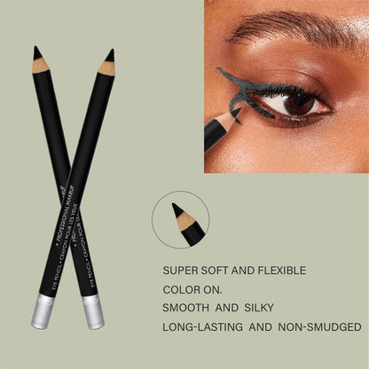 🔊 1 kaufen, 1 GRATIS! 💜 Holz-Eyeliner-Stift – Wasserfest, Langanhaltend, Weiche Mine