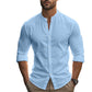Herren lässiges zweiteiliges Leinen-Set: Oberteil und Shorts