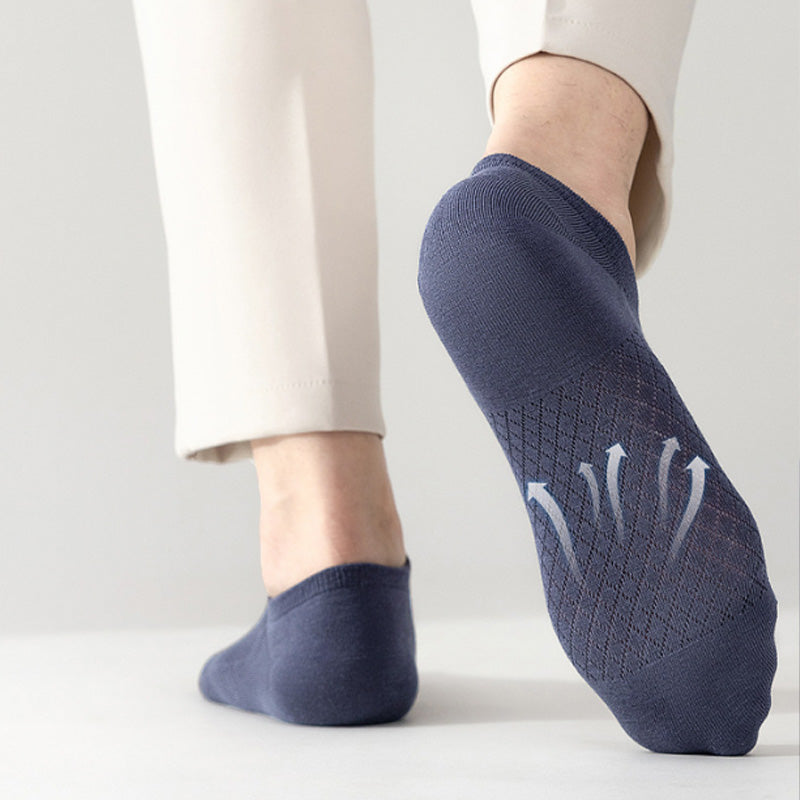Atmungsaktive Mesh-Socken für Herren in Uni-Farben
