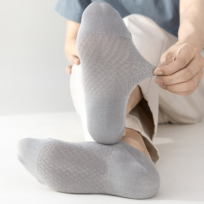 Atmungsaktive Mesh-Socken für Herren in Uni-Farben
